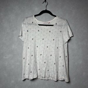 ST Tropez Nautical 100% Linen Top size Large